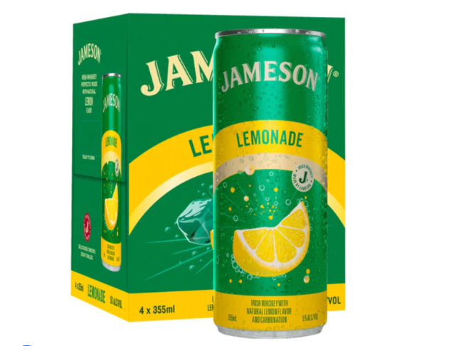 Jameson Whiskey Lemonade Cocktail